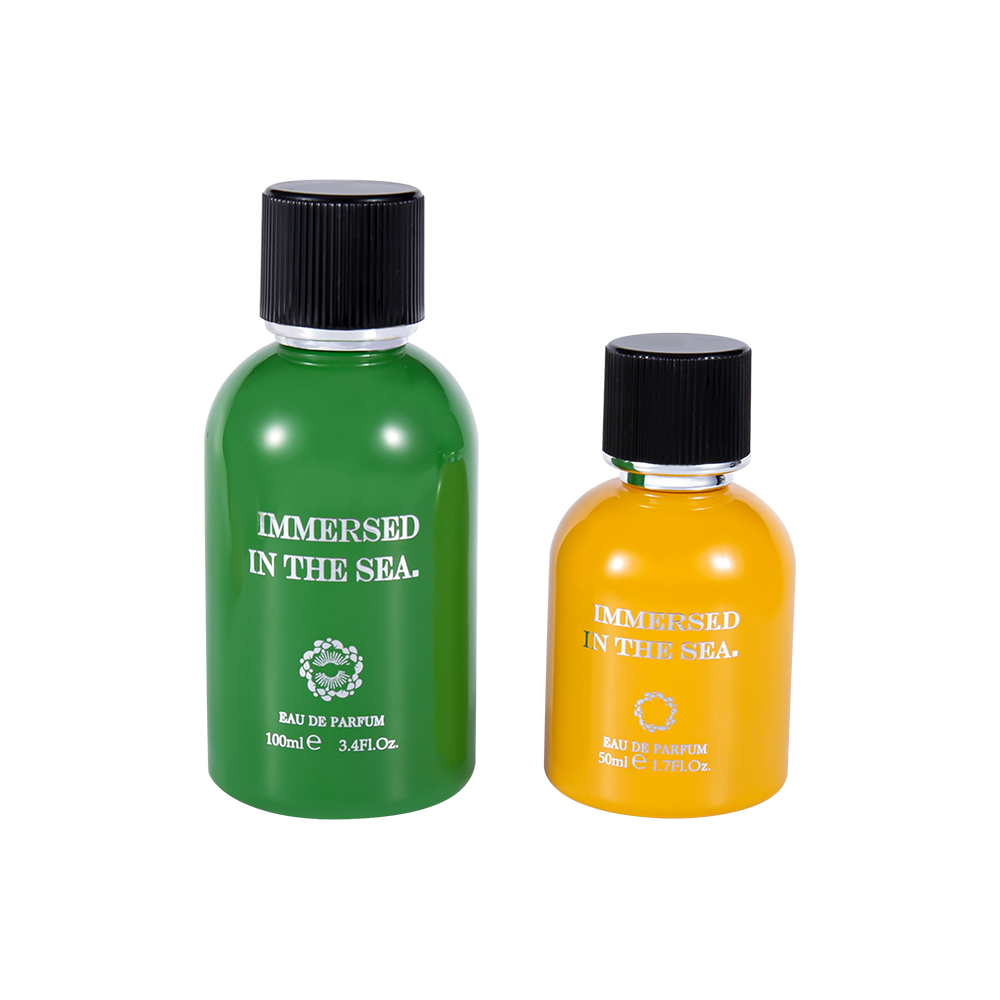 GC4464-WJ2339 50 ml brandneue, dekorative Parfümflasche aus Glas mit schwarzem Parfümverschluss